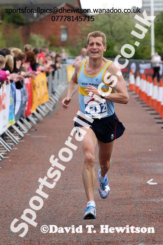 James Bullman (New Marske) 3rd in the Sunderand City Half Marathon. Photo: David T. Hewitson/Sports for All Pics
